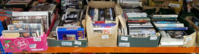 Large quantity of books and biographies relating to film actors, people of consequence, etc to