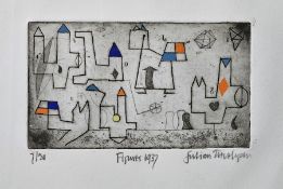 Julian Trevelyan (1910-1988) Etching Figures 1937, 6/20, signed in pencil, labelled verso with