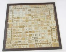 Printed table of ships' harbour flags and port of origin, to include names such as The Old