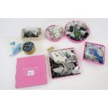 Large quantity of vintage and earlier beads, glass, metal, silver, designer, etc, some within