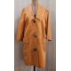 Vintage 1970's orange leather coat, three-button metal fastening, pockets and a shawl collar, and - Image 1 of 4