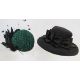 Large Ascot wedding hat made by Paula Bromley of Trowbridge, Wiltshire, a feathered small hat with - Image 1 of 5