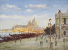 John Foot (21st Century) Oil on panel Santa Maria della Salute, monogrammed and dated '01 lower