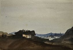 Francis Russell Flint (1915-1977) Watercolour on paper The Magi following the star of Bethlehem in