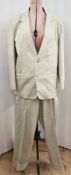 A vintage gent's lightweight/summer suit labelled Survival Aids, Morland Penrith CA103AZ, labelled S