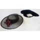 Large Ascot wedding hat made by Paula Bromley of Trowbridge, Wiltshire, a feathered small hat with - Image 2 of 5