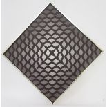 David Mills (British, 21st Century) Oil on canvas Chocolate Box 2, in the Op Art style, tilted,