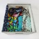 Quantity of vintage silk, polyester, wool scarves and some embroidered table linen (1 box) - Image 5 of 5