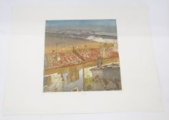 Gordon Miles Colour print Rooftops, 43/150, 39.5cm x 40cm  Gordon Miles Colour print La Porte