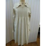 19th century farmer's smock, believed to be made in Gloucestershire, Cotswolds, hand stitched