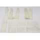 Large piece of lace, on a net veil (damaged), a piece of black net, another lace trim, two pairs - Image 2 of 4