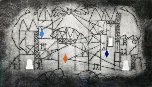 Julian Trevelyan (1910-1988) Etching  The Bat 1936, 6/25, signed in pencil, labelled verso with
