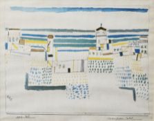 Paul Klee (Swiss-German, 1879-1940) Colour print 'Seaside Resort in the South of France', 1927,