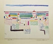 Paul Klee (Swiss-German, 1879-1940) Colour Print 'Seaside Resort in the South of France', 1927,