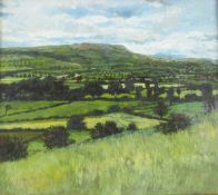 21st Century British School Oil on panel Landscape, The Shawl, Leyburn, North Yorkshire,