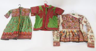 Indian/Turkish child's dress embroidered with mirror decorations, an Ethnic Indian/Turkish vintage