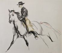 John Rattenbury Skeaping R.A. (British, 1901-1939) Coloured lithograph Rejoneador, inscribed John