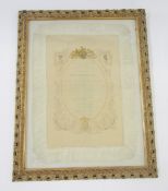 Printed silk handkerchief/small scarf commemorating a programme of the State Performance by Royal