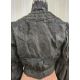 A black Victorian open-work skirt with pleated flounces and lace trim, the final flounce is - Image 2 of 3