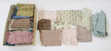 Large quantity of Liberty and Liberty-style fabrics, tana lawn, silks etc., mainly remnants but some