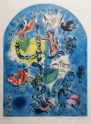 Marc Chagall (1887-1985) Lithograph in colours 'The Tribe of Dan', from the 'Twelve Maquettes of