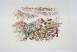 Rosalind White  Three colour prints Road to Hajja 1, 2 and 3, artist's proof, 50cm x 65cm approx.