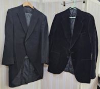 Gent's morning suit labelled Lipman & Sons Menswear Charing Cross Road, another morning suit