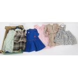 A quantity of children's clothes, mainly French circa 1950's and possibly 40's, dresses for 4/5/6