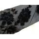 A black Victorian probably mourning dress, with cut velvet detail to the inner bodice, appliqued - Image 5 of 15