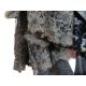 A black Victorian probably mourning dress, with cut velvet detail to the inner bodice, appliqued - Image 6 of 15