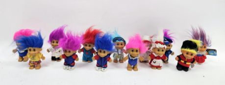 Collection of approximately 100 Troll dolls, mostly Russ, various models an mostly clothed (2