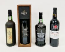 Dow's 2001 Quinta Do Bomfim vintage port, 75cl, 20% vol, in box, a Cockburns 20yo Tawny port,