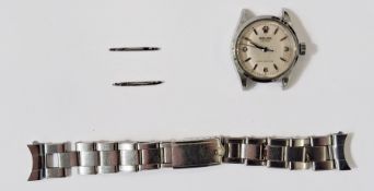 Vintage Rolex Oyster 6246 manual wind wristwatch, the circular dial with raised baton hour