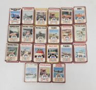 Collection of 21 cased Top Trump games, mainly by Dubrey, series 1 and 2, including Prototypes,