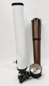 Mid-century UTS telescope, model no.Y-553, boxed and a wooden telescopic folding stand
