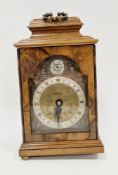 20th century walnut veneered Elliot mantel clock retailed by W A Perry & Co, of Birmingham, the dial