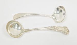 Silver sauce ladle, Birmingham 1938, Barker Brothers Silver Ltd, Old English pattern handle and a