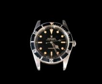 Rolex Oyster Perpetual Submariner reference 6205 wristwatch, c.1954, serial number 85873, the