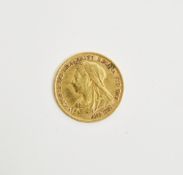 1896 Queen Victoria half-sovereign