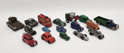 Collection of diecast, tinplate and other vehicles, all play worn and loose,  including Dinky (492