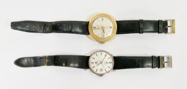 Tissot Automatic Seastar gentleman's wristwatch, the silvered dial with raised baton hour markers,