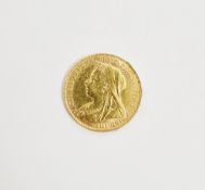 1899 Queen Victoria gold full sovereign