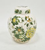 Masons ironstone ginger jar and cover, circa 1900, printed green marks, pattern no.64854/M,