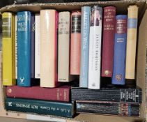 Four boxes of books including a large collection of biographies, comprising Elizabeth Our Queen by