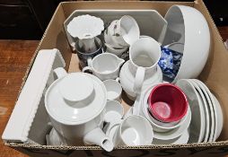 A Nick Munro designed stainless steel champagne cooler, a Thomas, Germany, part coffee set, Fairmont