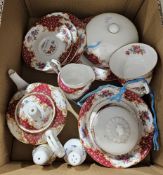 A Paragon 'Rockingham' pattern part tea set (1 box)