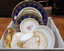 Small quantity of Paragon 'Gloucester' pattern china, a pair of Hammersley & Co. cups and saucers, a