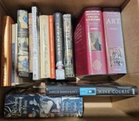 Five boxes of books including The Town Dog by James Thurber, various editions of the Oxford