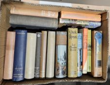 Five boxes of books including The Seven Pillars of Wisdom, 2 vols, T E Lawrence, Letters of T E