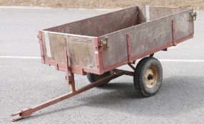 Link-Hampson Ltd single axle tipping trailer, no. 10T8304, the trailer 156 cm long, 232cm long